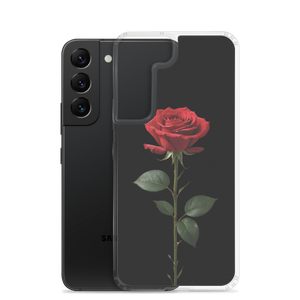 Red Rose on Black Samsung Case