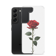 Red Rose on White Samsung Case