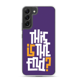 IS/THIS IS THE END? Purple Yellow Reverse Samsung Phone Case