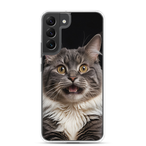 Shocked Cat Face Samsung Case