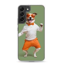 Funny Dancing Dog Green Samsung Case