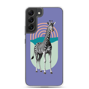 Giraffe Zebra Purple Samsung Case