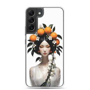 Beauty Lady with Orange Fruits Samsung Case