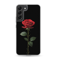 Red Rose on Black Samsung Case