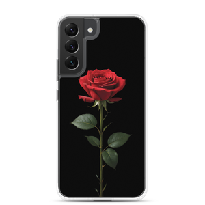 Red Rose on Black Samsung Case