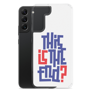 IS/THIS IS THE END? Navy Red Samsung Phone Case