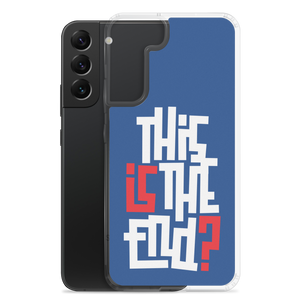 IS/THIS IS THE END? Navy Blue Reverse Samsung Phone Case