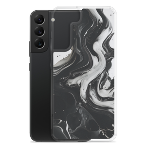 Black and White Fluid Samsung® Phone Case