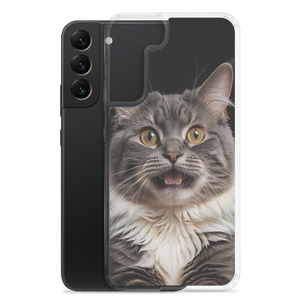 Shocked Cat Face Samsung Case