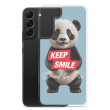 Keep Smile Blue Panda Samsung Case