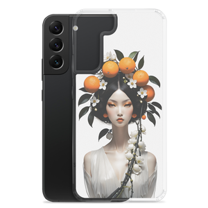 Beauty Lady with Orange Fruits Samsung Case