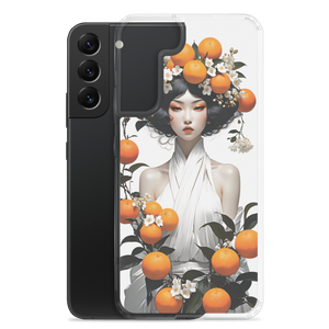 Oriental Lady with Orange Fruits Samsung Case