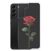 Red Rose on Black Samsung Case