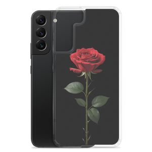 Red Rose on Black Samsung Case