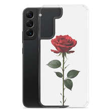 Red Rose on White Samsung Case