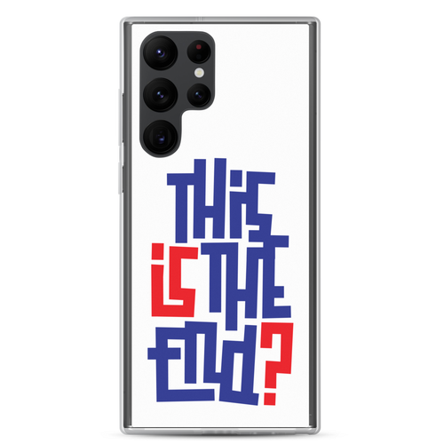 IS/THIS IS THE END? Navy Red Samsung Phone Case