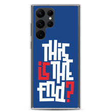 IS/THIS IS THE END? Navy Blue Reverse Samsung Phone Case