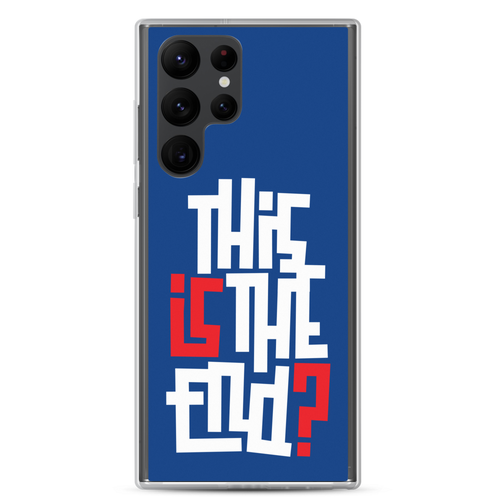 IS/THIS IS THE END? Navy Blue Reverse Samsung Phone Case