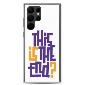 IS/THIS IS THE END? Purple Yellow Samsung Phone Case