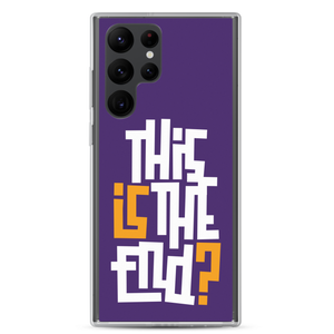 IS/THIS IS THE END? Purple Yellow Reverse Samsung Phone Case