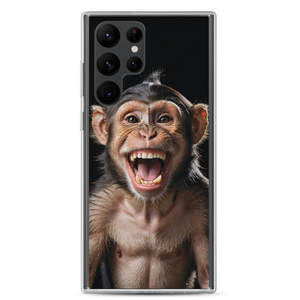 Happy Monkey Black Samsung Case