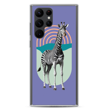 Giraffe Zebra Purple Samsung Case