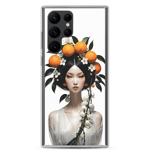 Beauty Lady with Orange Fruits Samsung Case