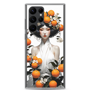 Oriental Lady with Orange Fruits Samsung Case