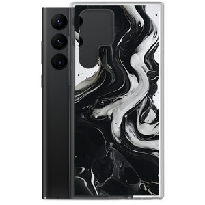 Black and White Fluid Samsung® Phone Case