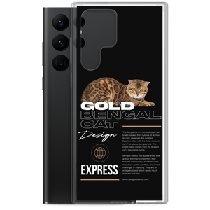 Gold Bengal Cat Samsung Case