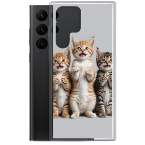 Funny Tripple Cats Samsung Case