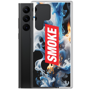 Blue Smoke Fire Samsung Case