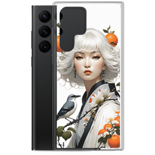 Oriental Lady with Orange and Bird Samsung Case