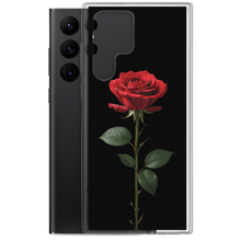 Red Rose on Black Samsung Case