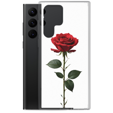 Red Rose on White Samsung Case