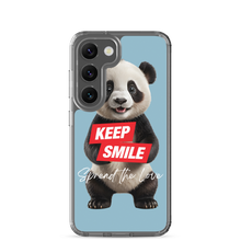 Keep Smile Blue Panda Samsung Case