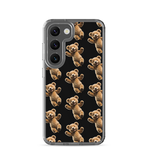 Happy Teddy Bear Pattern Samsung Case