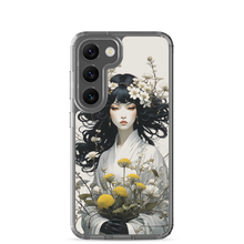 Oriental Lady with Yellow Flowers Samsung Case