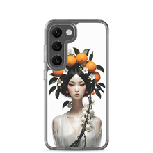 Beauty Lady with Orange Fruits Samsung Case