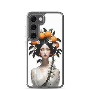 Beauty Lady with Orange Fruits Samsung Case