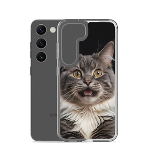 Shocked Cat Face Samsung Case