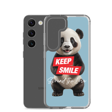 Keep Smile Blue Panda Samsung Case