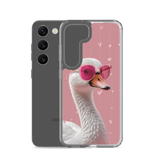 Cute Pink Swan Samsung Case