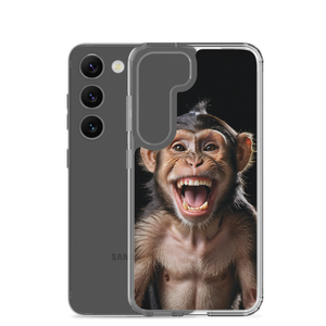 Happy Monkey Black Samsung Case