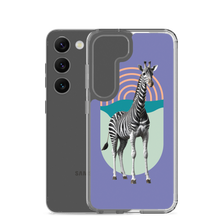 Giraffe Zebra Purple Samsung Case