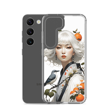 Oriental Lady with Orange and Bird Samsung Case