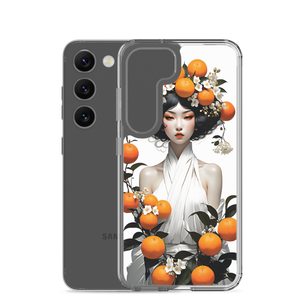 Oriental Lady with Orange Fruits Samsung Case