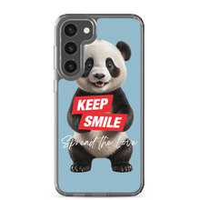 Keep Smile Blue Panda Samsung Case