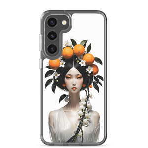 Beauty Lady with Orange Fruits Samsung Case