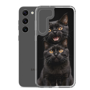 Two Black Cats Follows Samsung Case